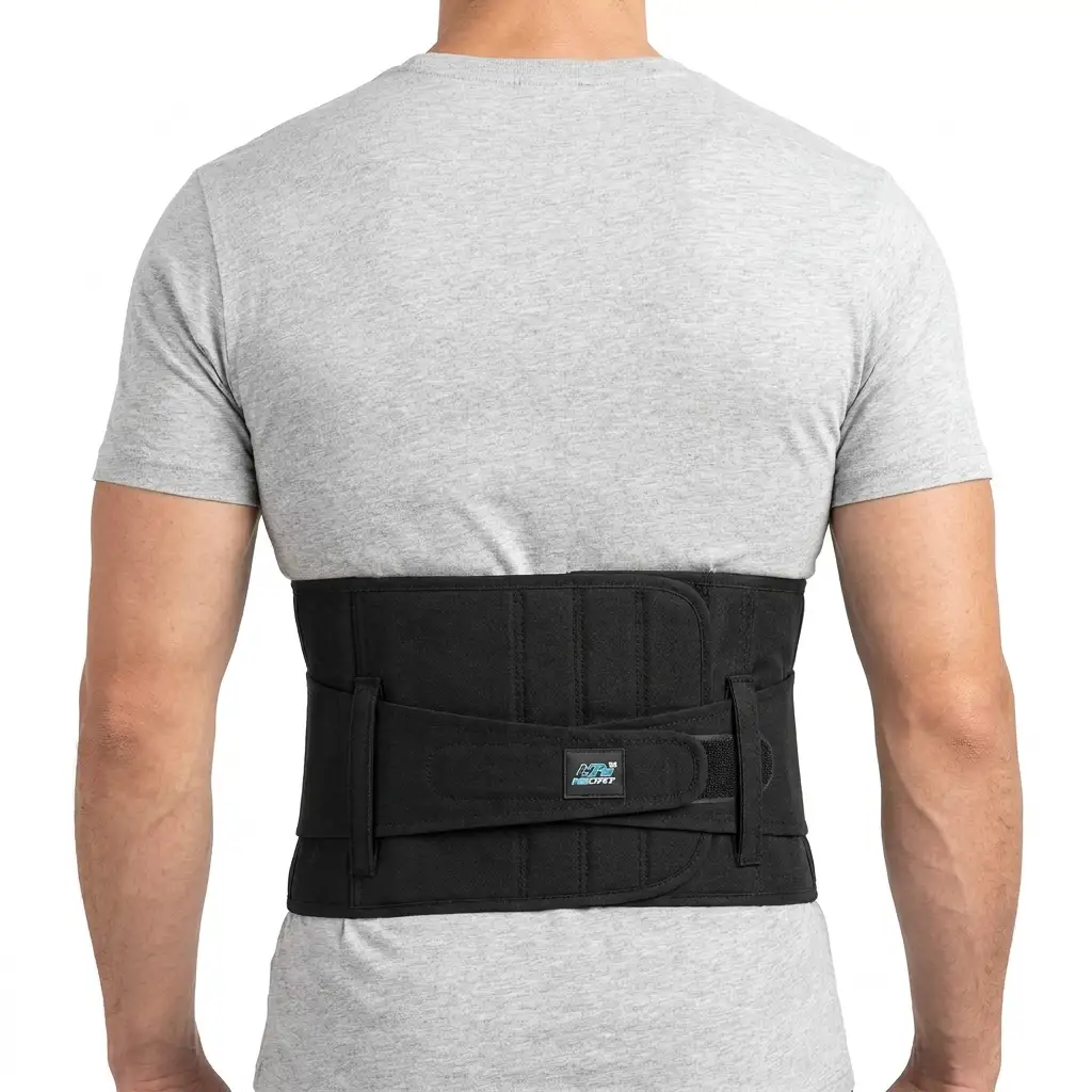 Man_wearing_NeoFit_belt_202607211904 NeoFit Cotton Spinal Support Belt | Soft Back Brace - Image 1
